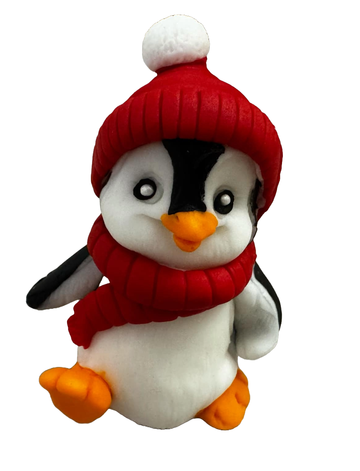 Spiselig sukker dekoration, Winter Penguin Sugar Paste Decorations Naty Shop