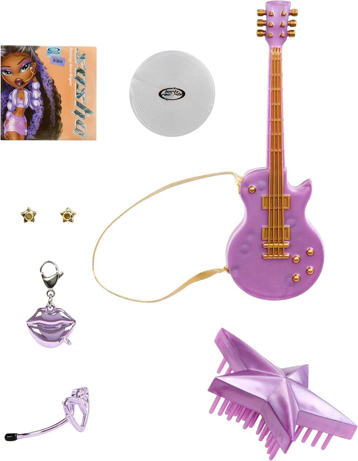 BRATZ Pop Starz Sasha – Modedukke med samlernøglering, outfit og musikalsk tilbehør