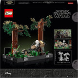 LEGO 75353 Star Wars Pursuit on Endor - Diorama Sæt, Return of the Jedi med Luke Skywalker, Princess Leia & Scout Trooper og Speeder Bikes, 40 års jubilæums byggesæt Besuche den LEGO-Store