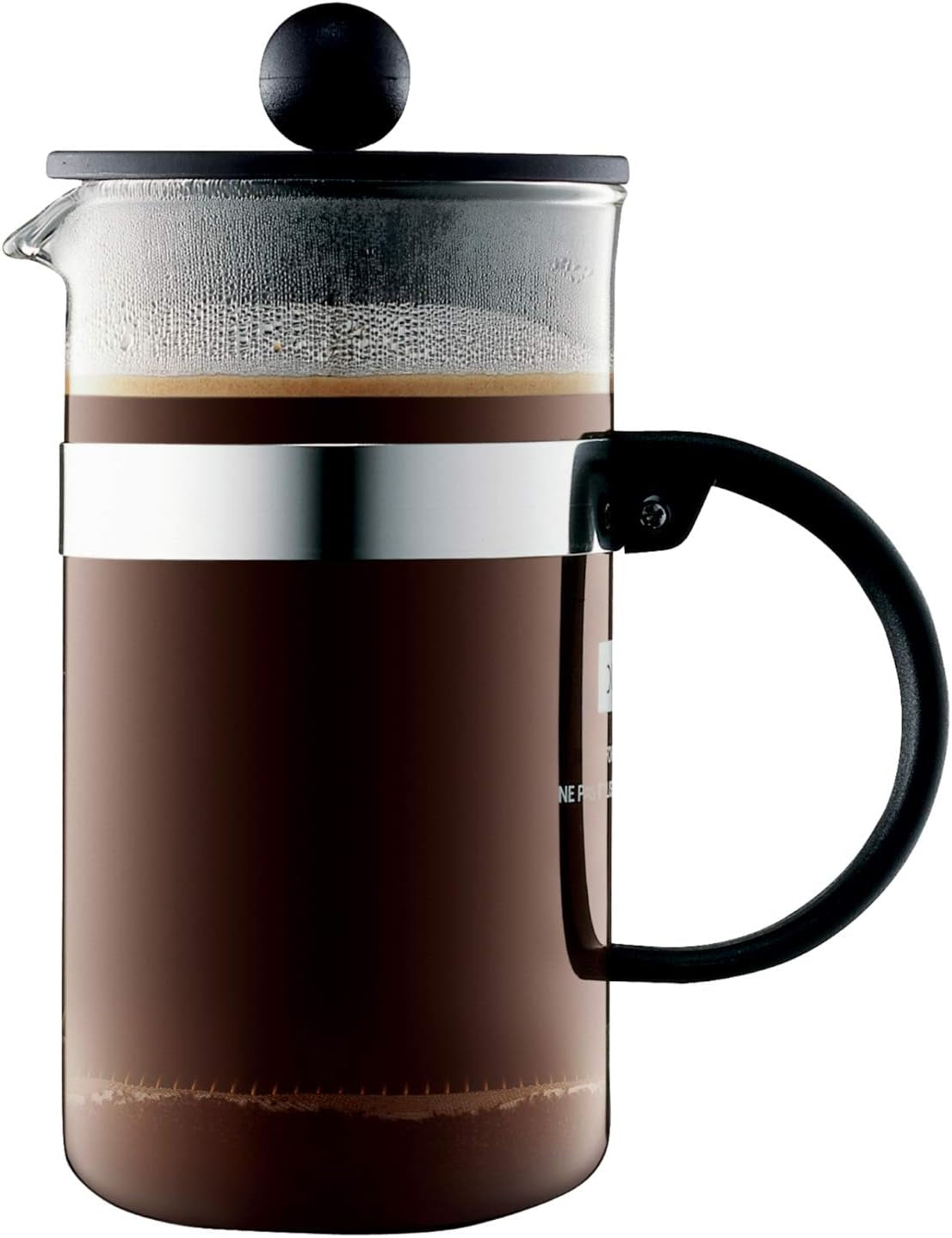 Bodum kaffemaskine 1582-01 bistroNOUVEAU (French Press system, tåler opvaskemaskine), 1,5 liter, sort