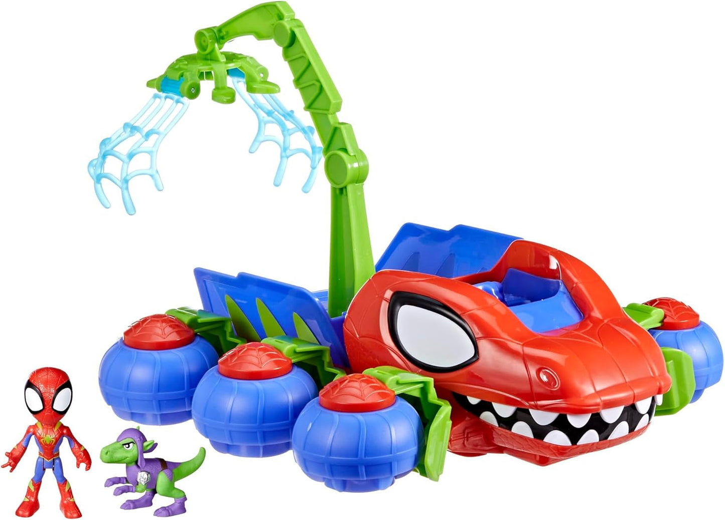 Marvel Spidey og hans supervenner Dino Crawler Superhelte-legesæt med Spidey og Dino-figurer og transportlegetøj fra 3 år og opefter Actionfigurer Naty Shop Dino Crawler