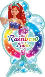 Simba 105733656 - Steffi Love Sparkling Havfruedukke (39 cm) - Glødende havfruefarveskiftende lysende regnbuevandtæt legetøj til børn fra 3 år og opefter