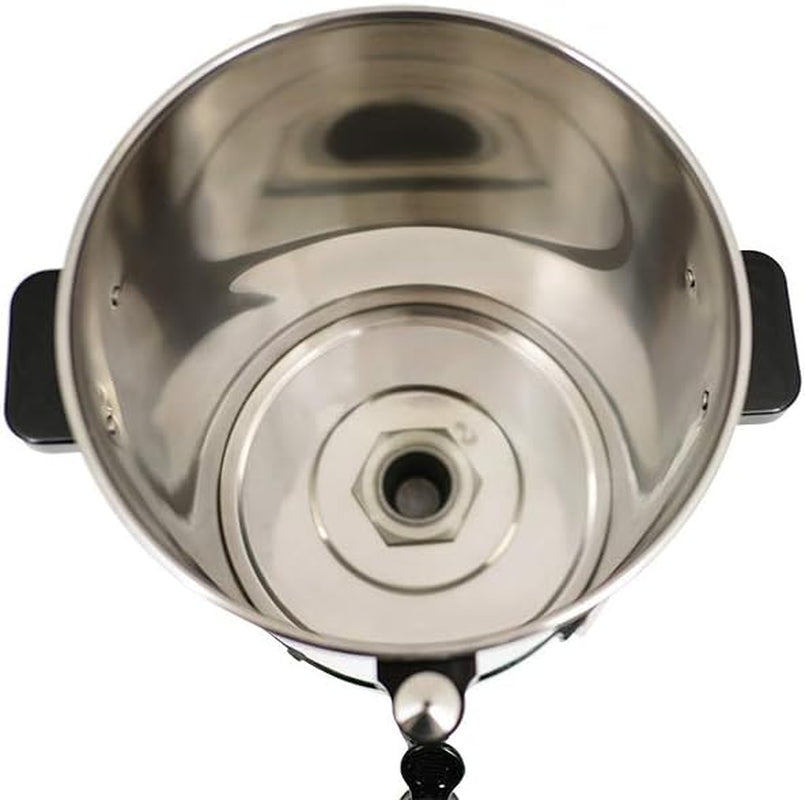 Saro espressomaskine med rundt filter - 6,75 L / 40 kopper - rustfrit stål - brygning og holde varm funktion - sikkerhedshane - skueglas - 1,5 kW - model SAROMICA 6005