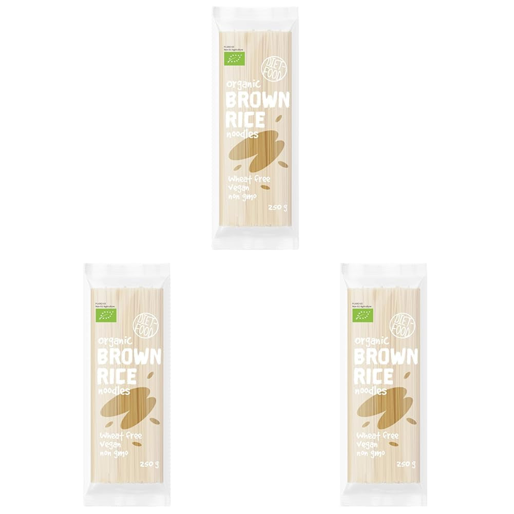 DIET-MAD Bio Buchweizen Soba Nudeln Lebensmittel Pasta Vegan Glutenfreie Lactosefrei Sojafrei Nudeln for Vegetarier og Veganer 250 Gramm
