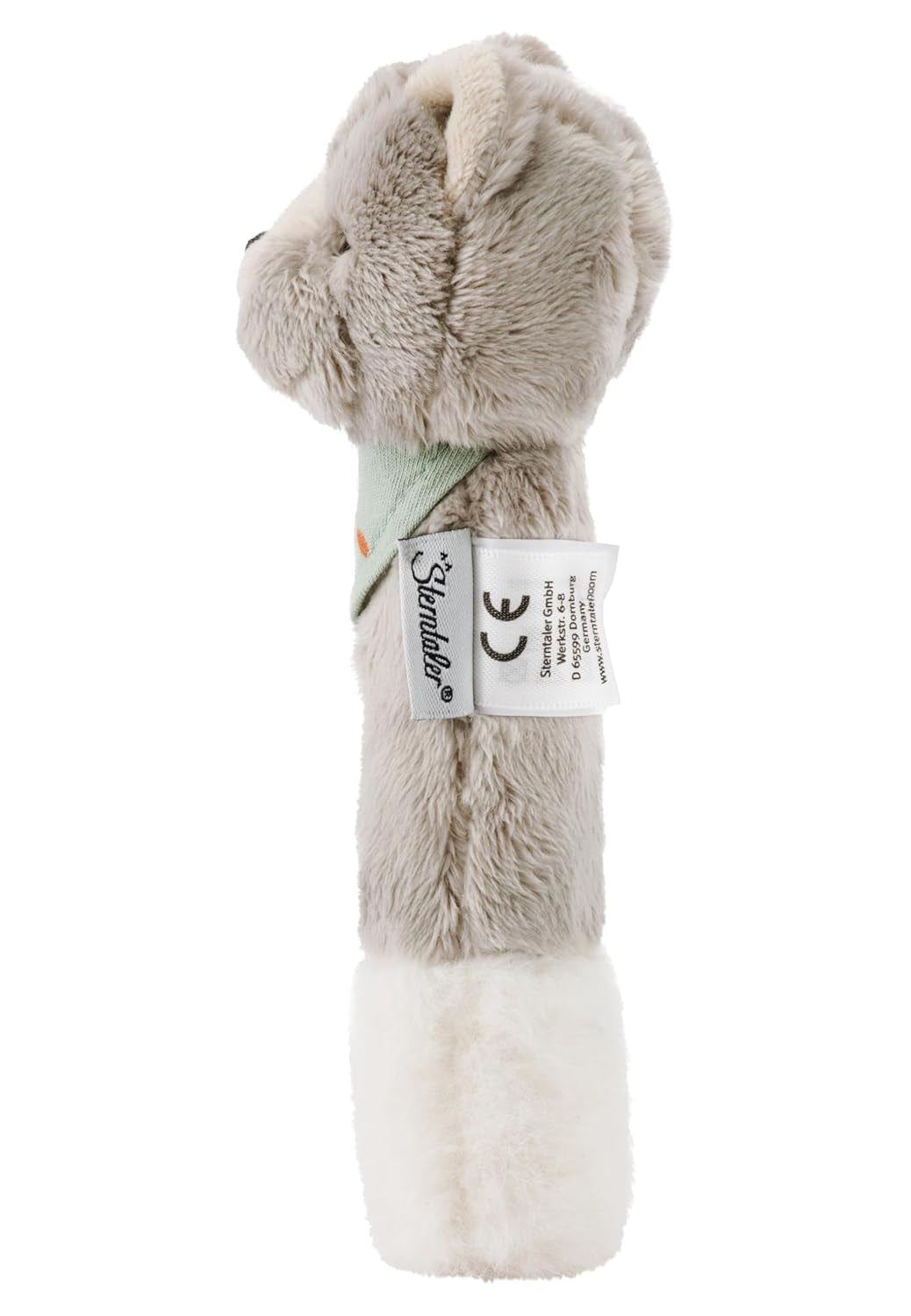 Sterntaler baby squeaker kat Lilly - Blødt fleece baby legetøj - Gribe legetøj til babyer - Første forsøg på at gribe og lege, grå Bebe Toys Naty Shop