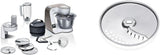 Bosch Series 4 MUM5X720 foodprocessor, integreret vægt, skål i rustfrit stål 3,9L, mixer 1,25L, 1000W Tilbehør Mad og amning Bebe Naty Shop Disc-pakke Champagne White 2 tilbehør