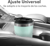 EHC113M# Kompakt personlig enkeltservefilter espressomaskine med rejsetermisk krus i rustfrit stål inde i malet kaffe Genanvendeligt filter Mintgrønt 400 ml
