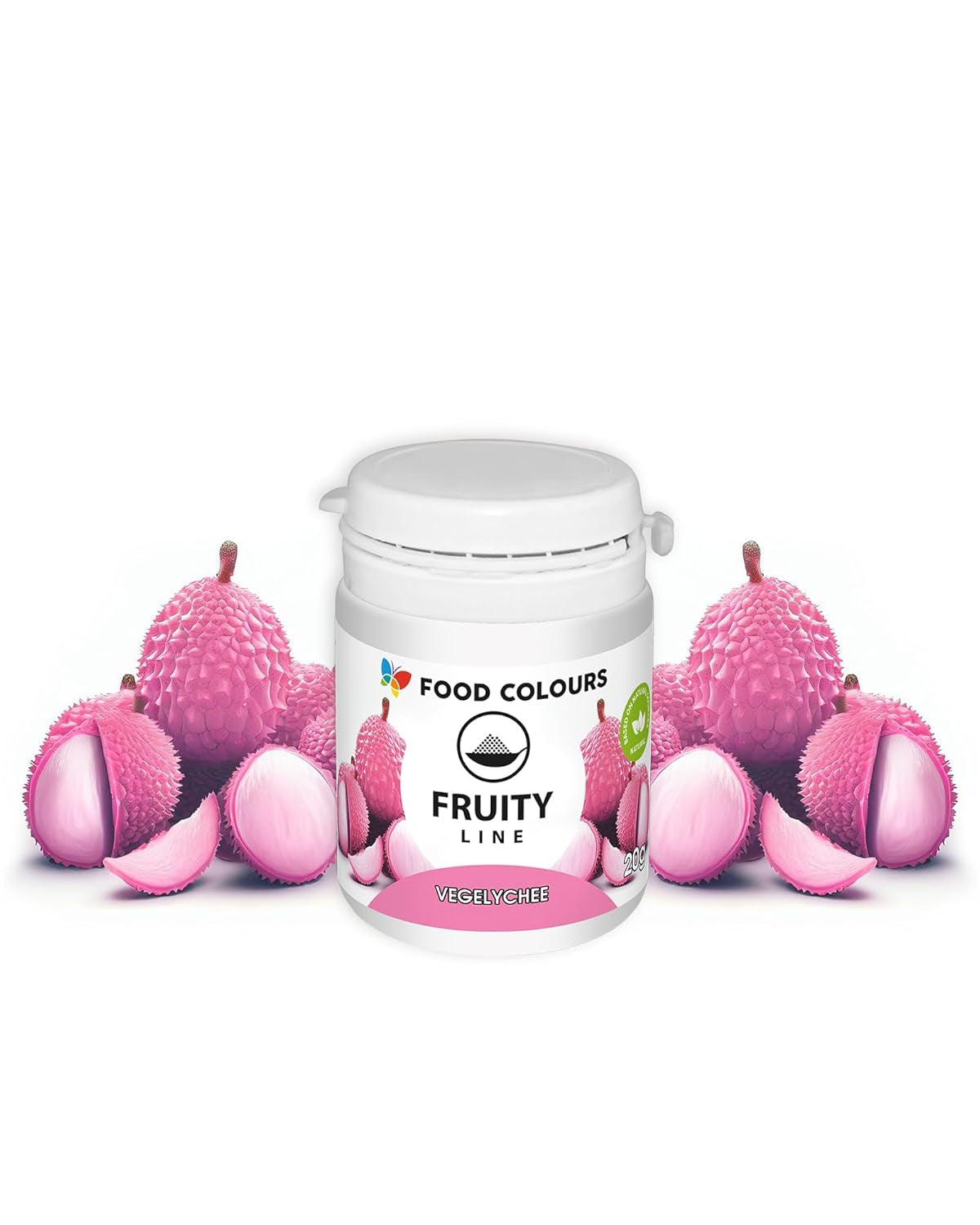 Madfarvepulver naturlig farve Fruity Line BLUEBERRY 20G naturligt farvepulver til cremer glasur svampdej i pulverform madfarve til drinks gelé