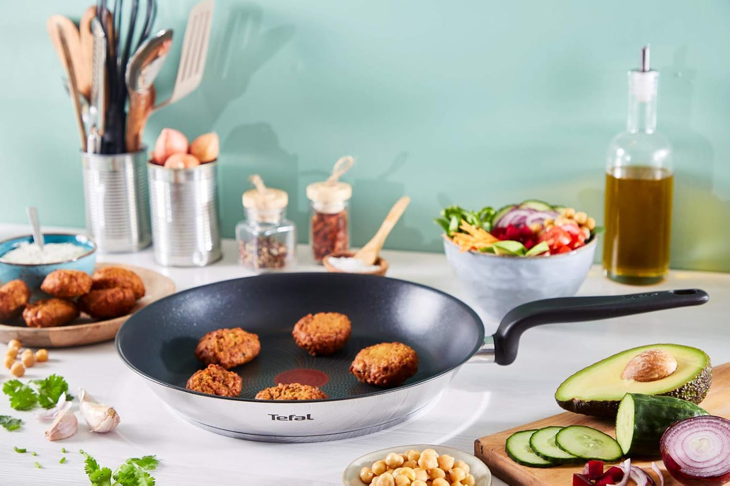Tefal Hovedpande 20 cm, rustfrit stål Med non-stick belægning Naty Shop Gryder og pander