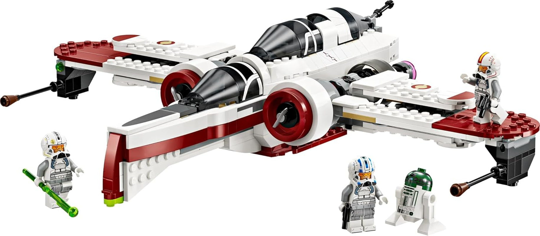 LEGO Star Wars 75402 ARC-170 Starfighter-legetøj med 4 minifigurer inklusive klonpilot og droid R4-P44, samlerobjekt, gave til Revenge of the Sith-fans og drenge og piger i alderen 9+ Byggesæt Beuche den LEGO-Store