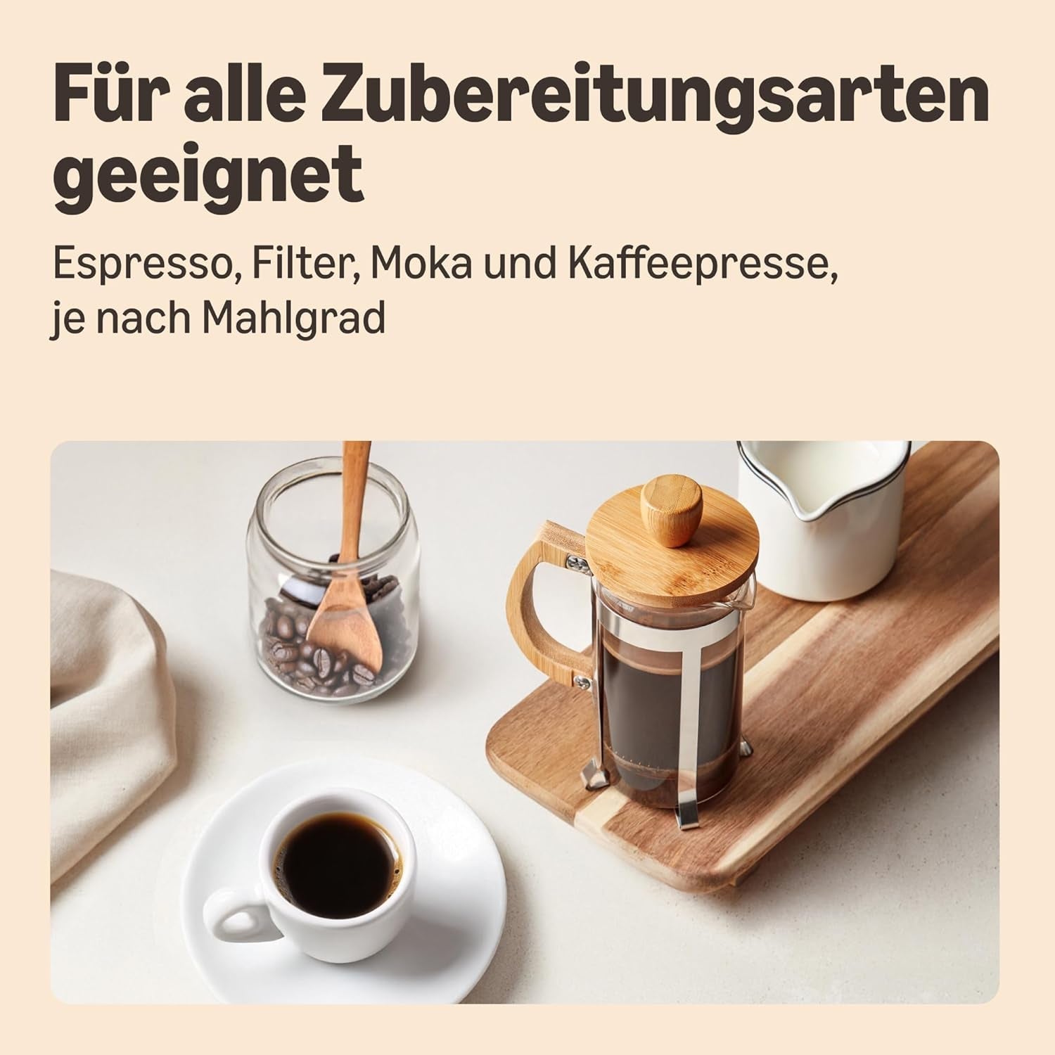 af Amazon Kaffeebohnen, Mittlere Röstung, 100% Arabica, Amaretto, 2 kg (2 pakker med 1 kg)