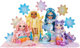 Rainbow High Winter Wonderland - Sunny (Gul) - 28 cm Hidden Magic Water Oppustning Snemandsmodedukke med snemandssæt, velegnet til 4-12 år gamle børn og samlere