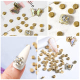 Nail Art Roterende Charm, 20 Stück Spinning Nail Charms Nail Rotating Bearing Für Nail Art Design DIY Crafting Schmuck Zubehör