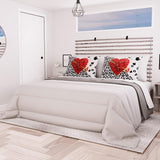 PETTI Artigiani Italiani - Vinterdyne til dobbeltseng, maxi, monokrom, dobbeltsidet, hvid, grå, 100% Made in Italy Dyner og dyner Naty Shop Grey Sengestørrelse 140X200: [Quilt 240 X 260 Cm]