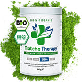 Matcha terapi 30+ | Økologisk Matcha tepulver | 60 g | Med et verificeret indhold på mindst 30 mg/g catechin EGCG | Understøtter immunsystemet og energiniveauet | Ceremoniel kvalitet | Grøn te fra Japan