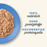 Applaws 100% naturlig Nassfutter für Katzen, Thunfischfilet mit Krabben in Brühe - Packung mit 12 x 70g Beuteln