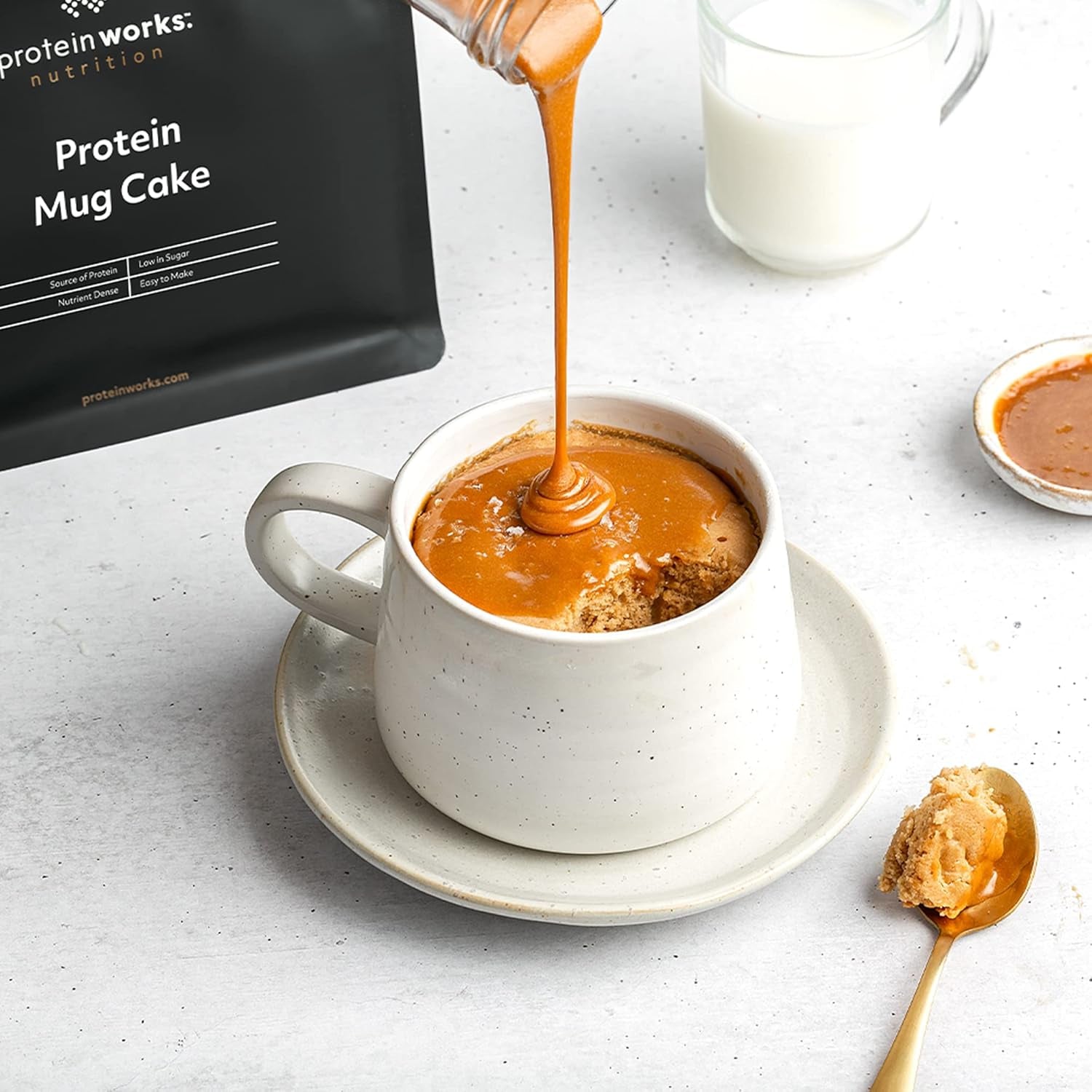 Protein Works Protein Tassenkuchen | Chokoladecreme | Dieser Köstliche Nachtisch Ist Sehr Protein- Und Ballaststoffreich| 500G Blanding til bagning og madlavning Naty Shop