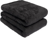 Brentford's Teddy Fleece Tæppe Stort Sengetæppe Plys Super Blød Varm Sovesofa Sengetæppe Sort - 150 X 200 Cm Senge og tæpper Besuche den Brentfords-Store Sort 150 X 200 Cm