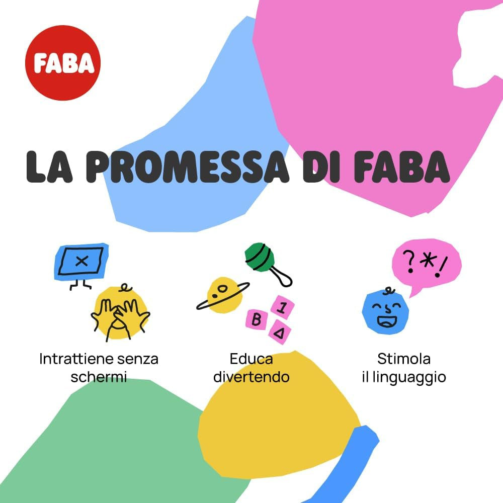 + Interaktiv historiefortæller for børn med lydindhold fra 0 til 10 år, lydboks med lydfigur -Mig, natlys, søvnrutine, musikalsk læringsspil, italiensk version Jucarii Bebe Naty Shop