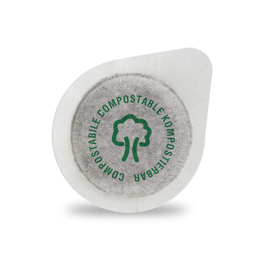 Caffè Borbone Kompostierbare Kaffeepads, Guld-Kaffeemischung - 100 Pads - Kompatibel med ESE System Papier Pads 44 mm