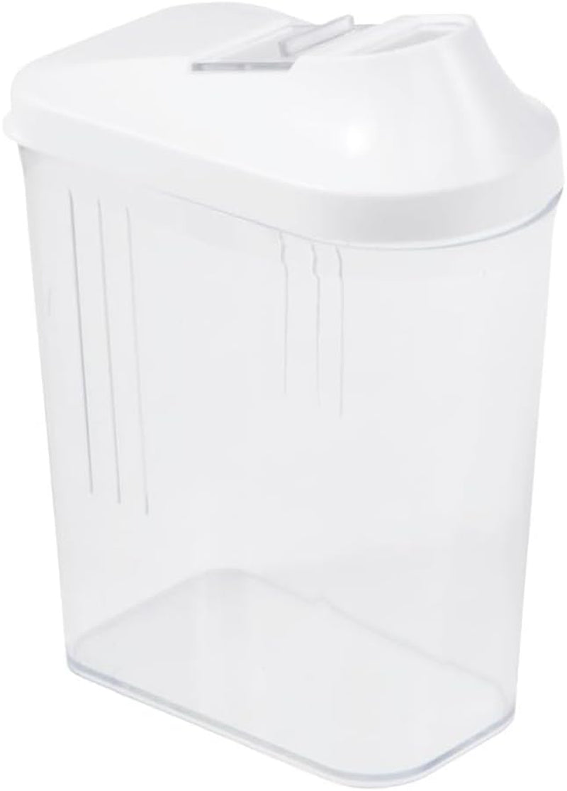keeper hældeboks til tørre forsyninger, trinløst justerbart doseringslåg, plastik, 500 ml, 8 x 4,5 x 15 cm, Paola, hvid Madopbevaringsbokse Naty Shop