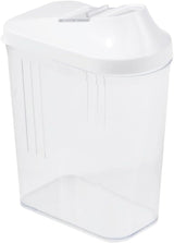 keeper hældeboks til tørre forsyninger, trinløst justerbart doseringslåg, plastik, 500 ml, 8 x 4,5 x 15 cm, Paola, hvid Madopbevaringsbokse Naty Shop