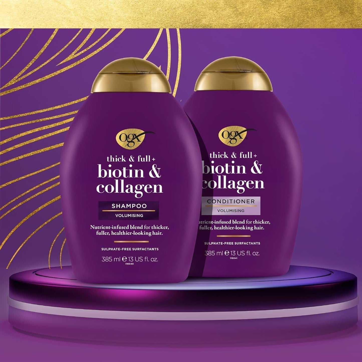 OGX Biotin & Collagen Shampoo (385 Ml), Hårstyrkende shampoo til fint og tyndt hår OGX Shower and bath