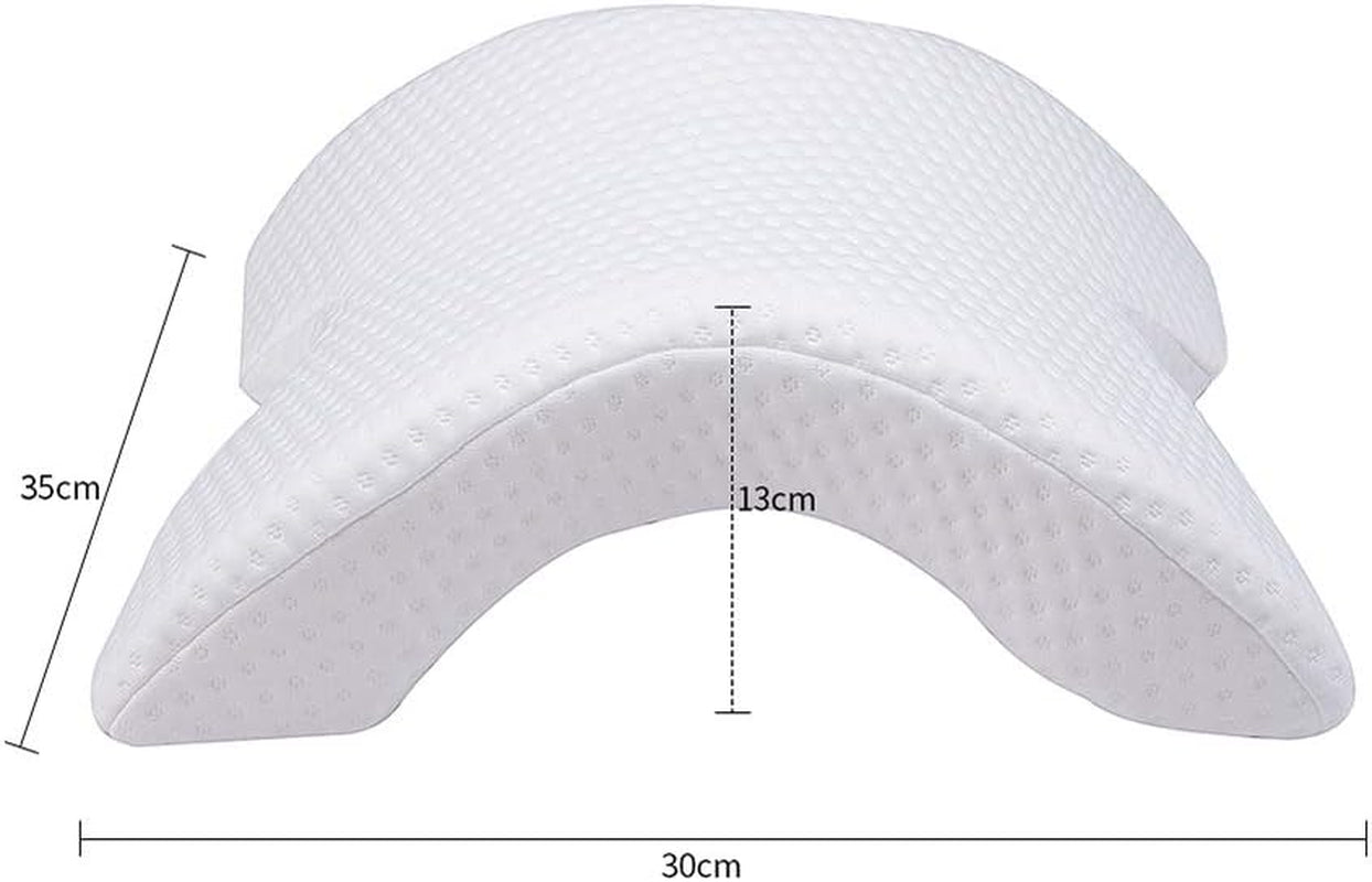 MINGZE Multifunktionel Memory Foam Pude Nakkepude Skum, Bue U-formet Nakkepude, Slow Rebound Sovepude Rebound Pressure Pude, Pude Is Silke til Hånd- og Nakkebeskyttelse Cervikal Ortopædiske Puder Naty Shop