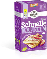 Demeter Bauck Hof Bio Dinkel Vaffel, 200 G Blanding til bagning og madlavning Naty Shop 12 X 200 Gr