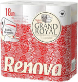 Renova Grand Royal toiletpapir, 18 Premium XXL ruller, 4 lag, blødt og slidstærkt