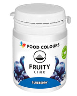 Madfarvepulver naturlig farve Fruity Line BLUEBERRY 20G naturligt farvepulver til cremer glasur svampdej i pulverform madfarve til drinks gelé