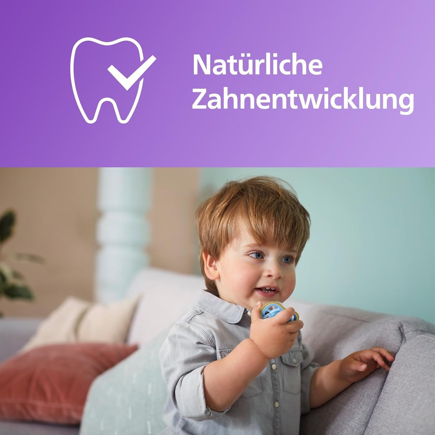 Philips AVENT ultra air-sutter - Lette og åndbare sutter til babyer i alderen 0-6 måneder, BPA-fri, med bæretaske som sterilisator, 2-pak, model SCF085/24