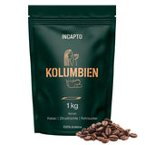 Incapto Spezialitäten-Kaffeebohnen | Single-oprindelse colombiansk | Espresso 100% Arabica | Specialkaffe 84 Points SCA | Traditionel Geröstete Bohnenkaffee | Plantage Huila, Cadefihuila, 1 kg
