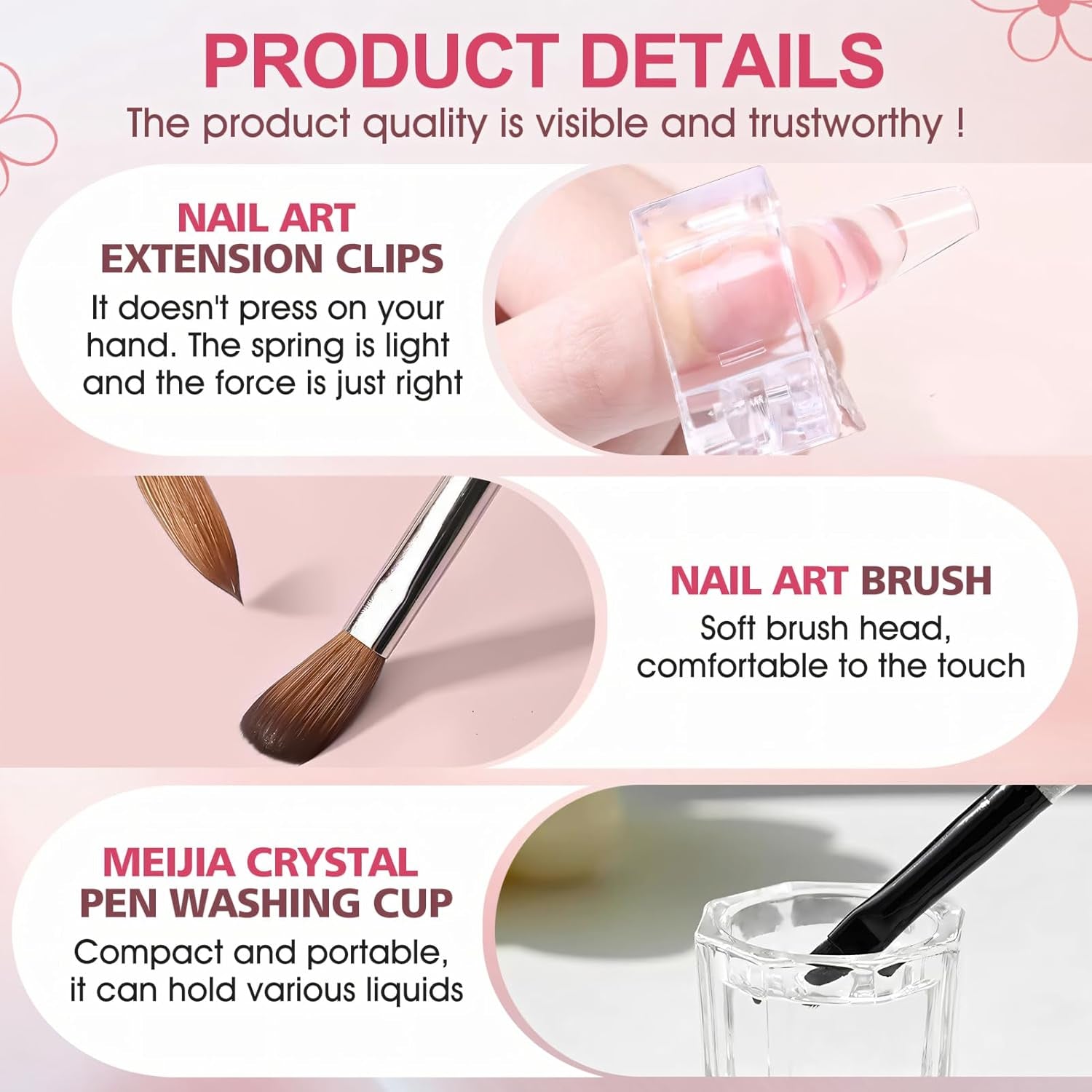 Polygel Glatteopløsning, Polygel Slip Solution Neglesæt, Glatteopløsning 75 ml, Indeholder 5 neglespidsklips, 3 neglebørster, 1 krystalkop, 100 rengøringsark