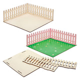 Baker Ross FN256 Mini træhave dukkehus - 1 pakke Kids Dollhouse Kit Craft Kit