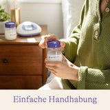Lansinoh Muttermilchflaschen, 4 X 160 Ml - Zur Sicheren Muttermilch Austellungen - Neues Kompaktes Design Für Verbesserte Stabilität - Mit Stapelbarem Deckel Tilbehør Mad og amning Bebe Naty Shop