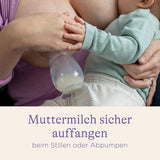 Lansinoh Silikon Milchpumpe & Muttermilchauffänger - Angenehmes & Extrem Weiches Silikon - Rettet Jeden Tropfen Muttermilch - Alternativ Zu Milchauffangschalen, 1 Stück (1Er Pack) Tilbehør Mad og amning Bebe Naty Shop