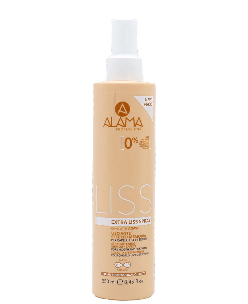 Alama Professional Alama Liss - Spray Lisciante Extra Liss Effetto Memoria Per Capelli Lisci, 250ml Håraffiltringsprodukter Naty Shop Standard titel