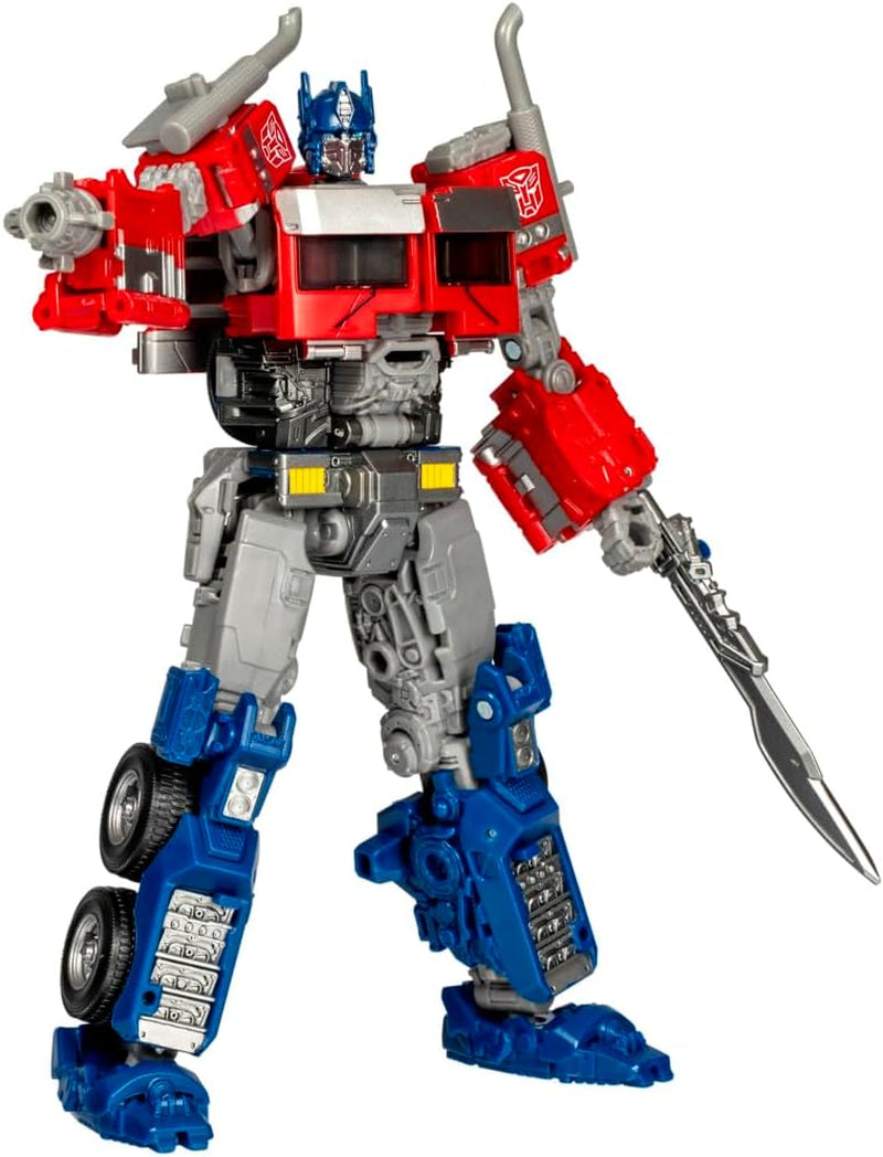 Transformers Studio Series Voyager Class Rise of the Beasts 102 Optimus Prime Action Figur Rød Hvid Blå Action Figurer Naty Shop Standardtitel