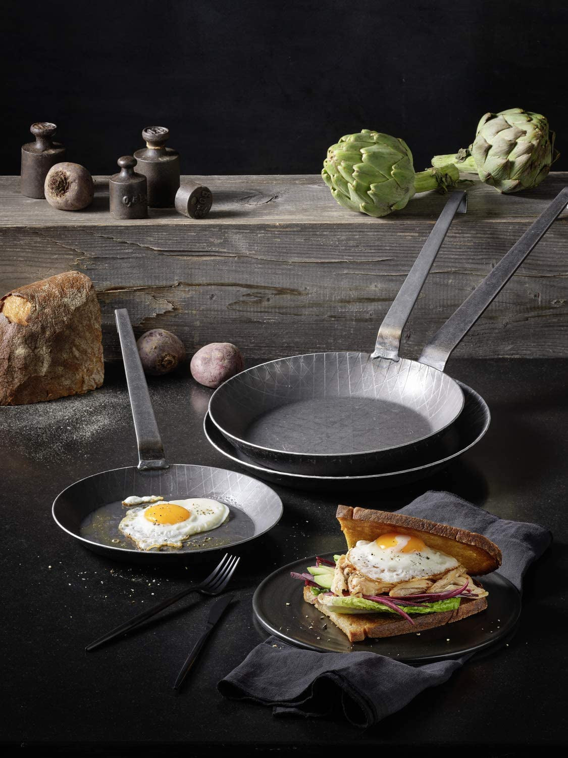 RÖSLE Series 1888 Smedejernsstegepande, høj kvalitet, høj kant til sprøde pommes frites og hurtigstegt kød, velegnet til grillning og induktion Gryder og pander Naty Shop
