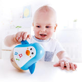 Baby Einstein Magic Touch musiklegetøj med trætromme i 6 måneder og op og Hape Penguin Musical Wobbler, farverig slingrende melodi, Roly-Poly Legetøj i 6 måneder og op Bebe Toys Naty Shop