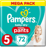 Pampers Baby-Dry bleer, str. 8, 43 bleer, fra 19 kg, Jumbo+ pakke