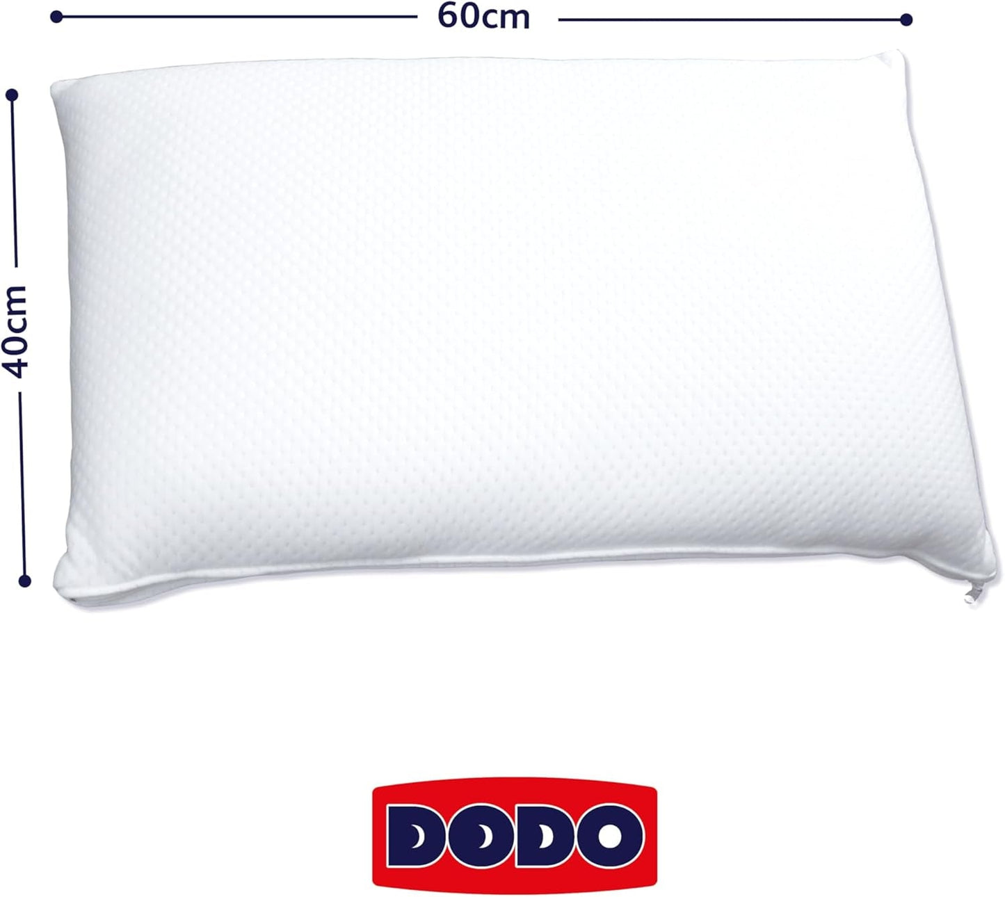 DODO pude, viskoelastisk skumblok, hvid, 1 enhed (parti af 1) Naty Shop standardpuder