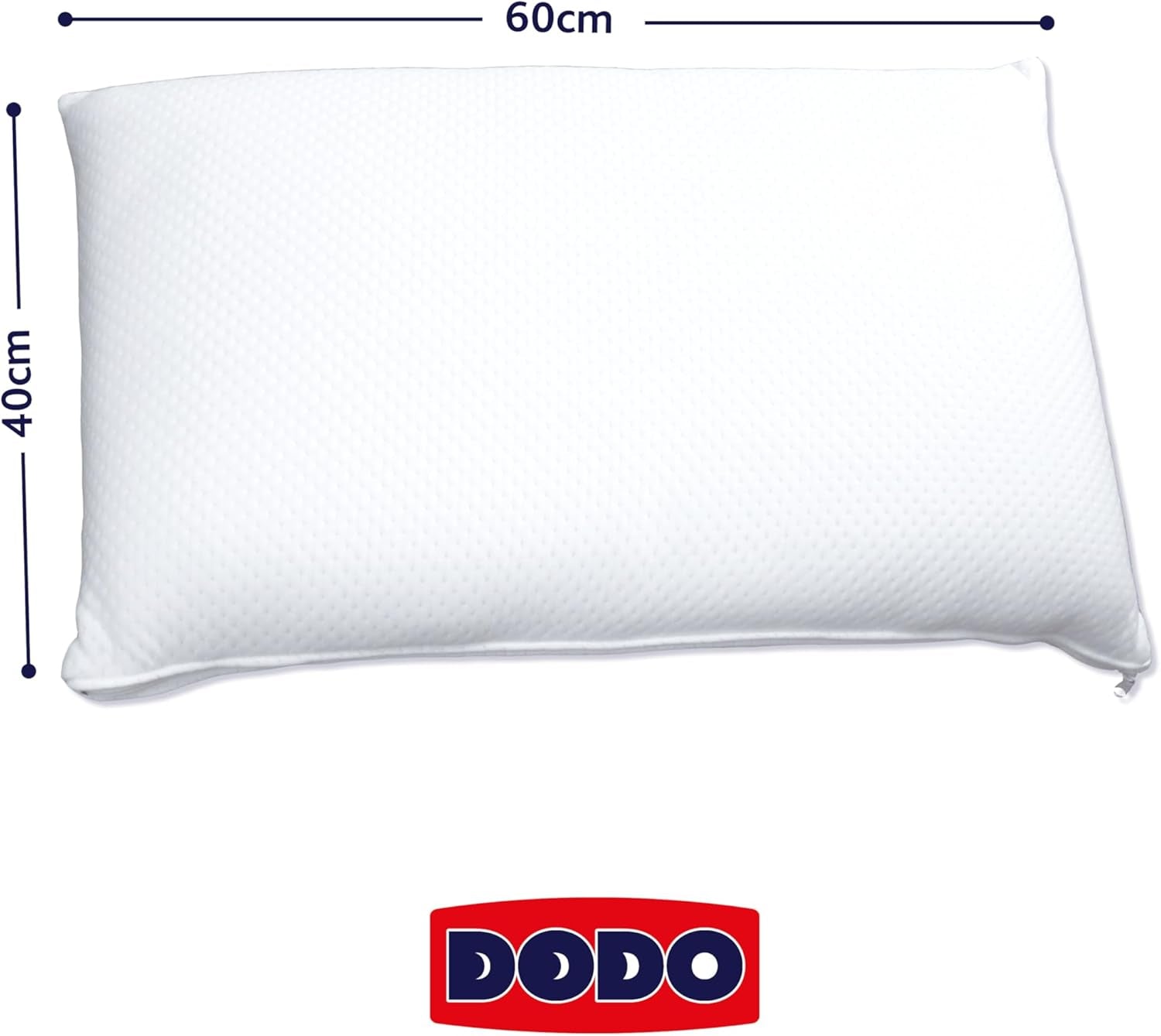 DODO pude, viskoelastisk skumblok, hvid, 1 enhed (parti af 1) Naty Shop standardpuder