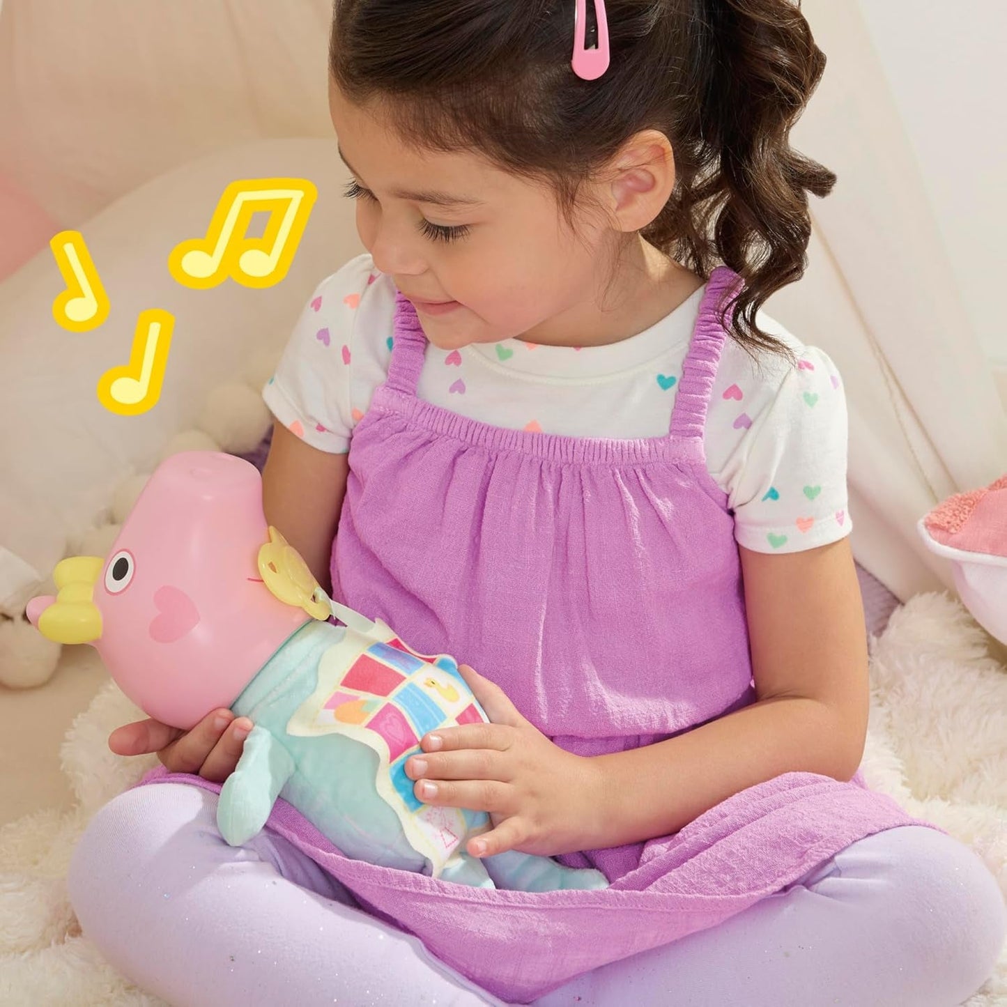 Peppa Pig 28 cm Evie Interactive Doll med 20 lyde og mange funktioner, legetøjssæt til børn fra 3 år og opefter