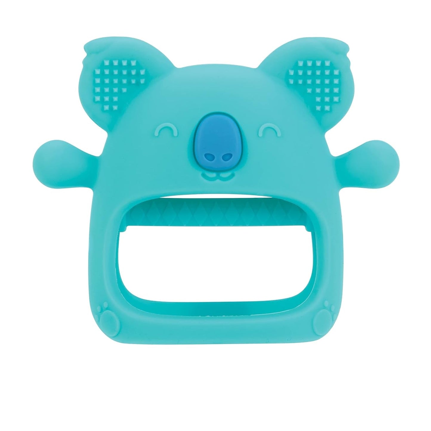 Nuby - Silikonetandhandske, BPA-fri, Blå Koala, 3 måneder og opefter