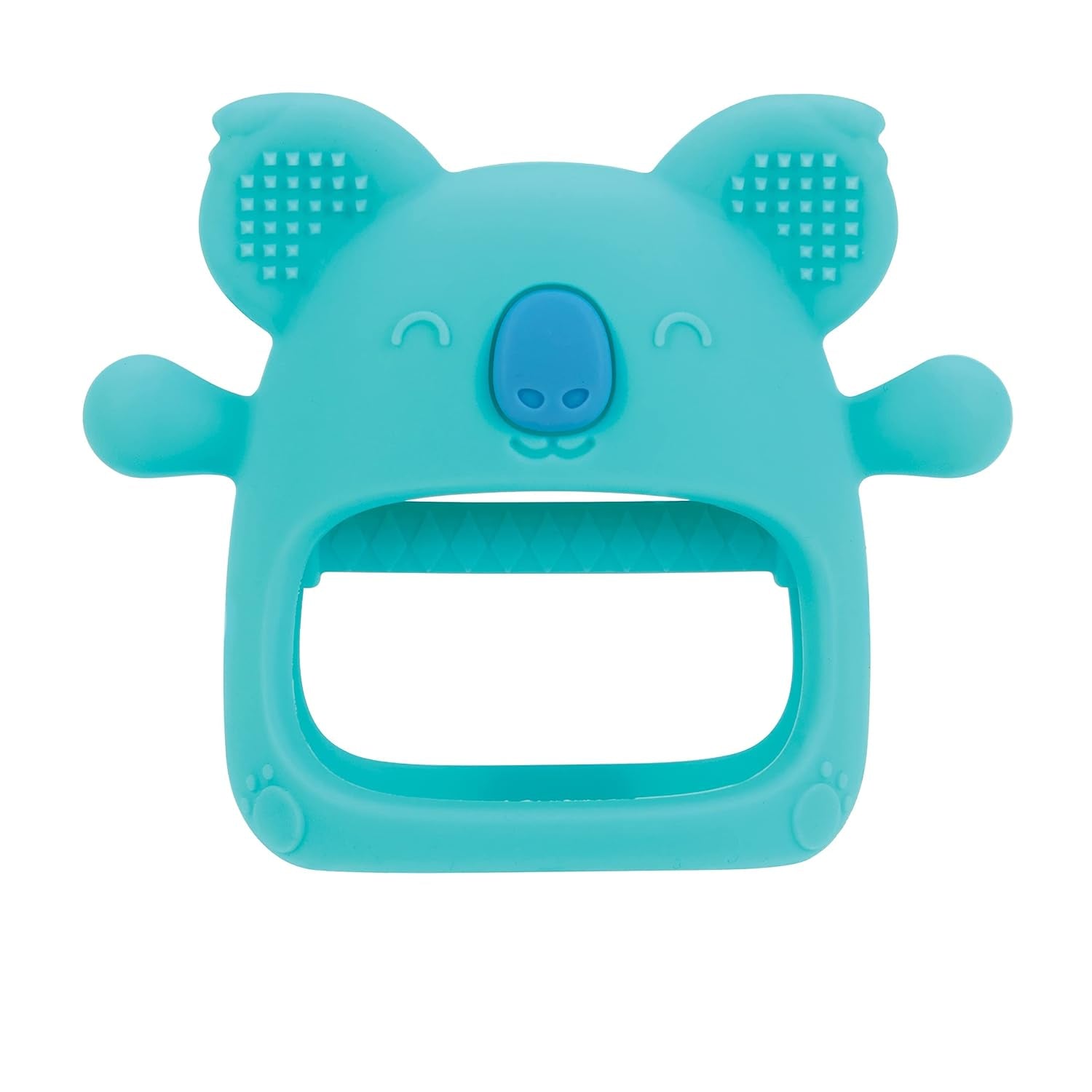 Nuby - Silikonetandhandske, BPA-fri, Blå Koala, 3 måneder og opefter
