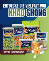Khao Shong stegte grønne ærter med wasabi, sprøde ærter i en krydret dej, et fedtfattigt alternativ til nødder, medium krydret, 1 dåse på 140 g | 140 g (1 pakke)