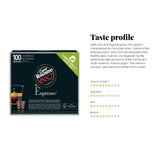 Caffè Vergnano 1882 - Èspresso Kompostierbare Kaffeekapseln , kompatibel med Nespresso, Intenso (Intenso) - Packung Enthälts 100 Kapseln