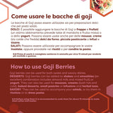 ERBOTECH Gojibær 200 g, gojibær med højt vitaminindhold, tørrede frugter uden sukker og svovl, naturlig superfood og rig på energi, Made in Italy Dehydrerede produkter Naty Shop